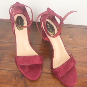 3/25📍Allegra K Ankle strap Block Heel Sandal  9